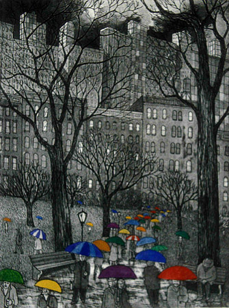 John Dorish etchings NYC