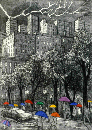 John Dorish  etchings NYC