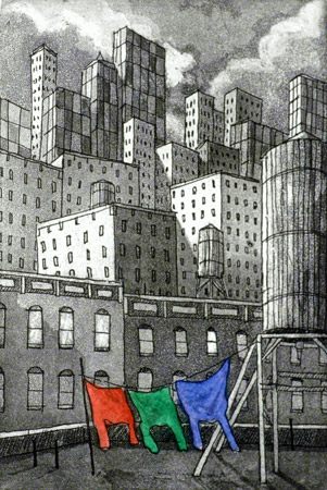 John Dorish  etchings NYC