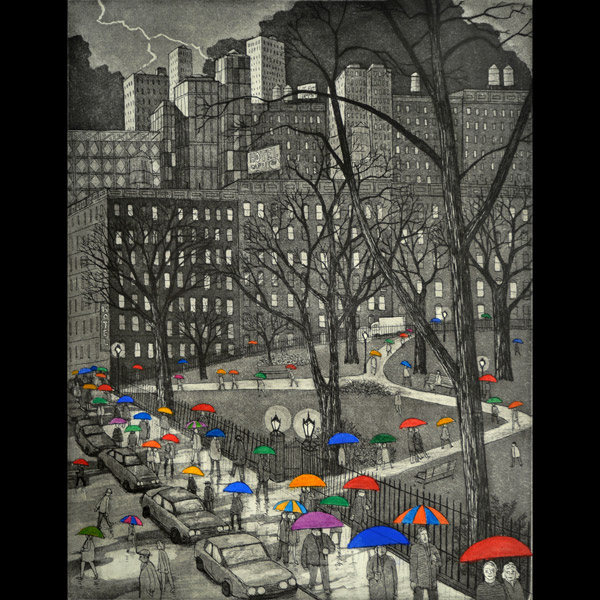 John Dorish etchings NYC