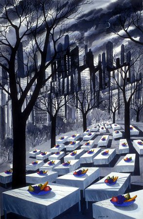 John Dorish watercolor NYC
