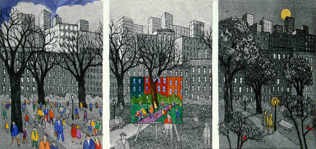 John Dorish etchings NYC