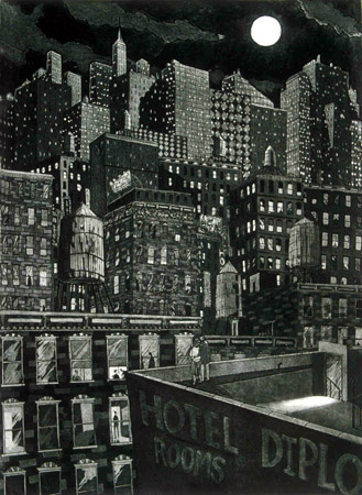 John Dorish etchings NYC