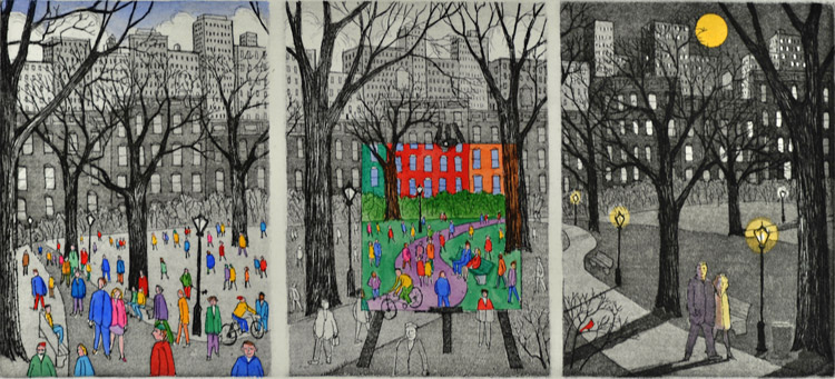 John Dorish etchings NYC