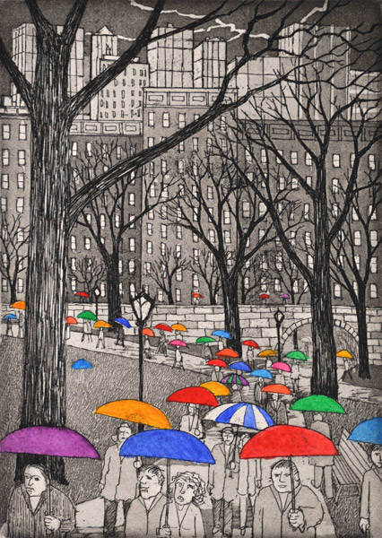 John Dorish etchings NYC