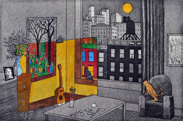 John Dorish etchings NYC