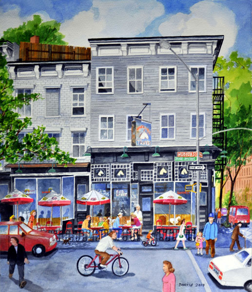 John Dorish watercolor NYC