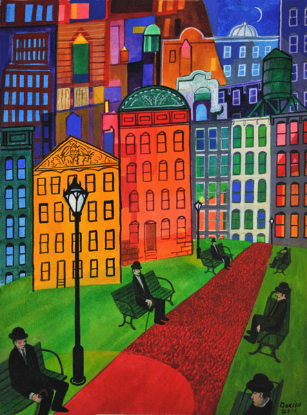 John Dorish watercolor NYC