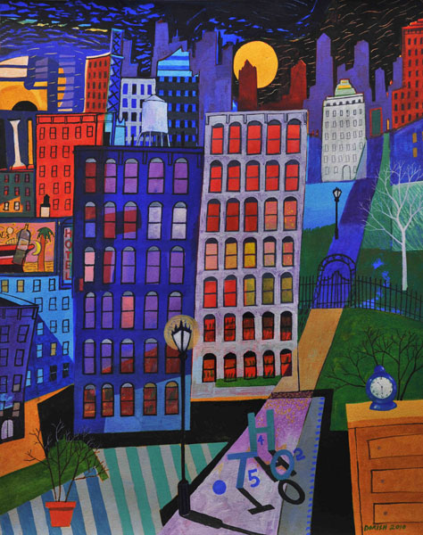 John Dorish watercolor NYC