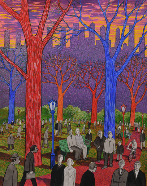 John Dorish watercolor NYC