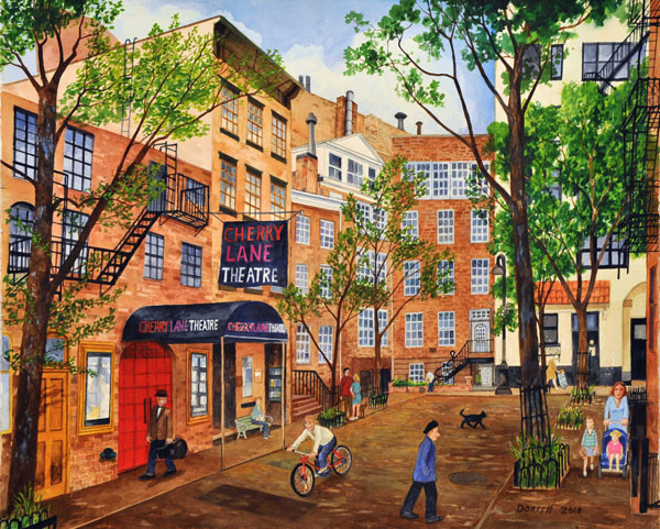 John Dorish watercolor NYC