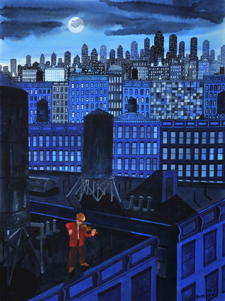 John Dorish watercolor NYC