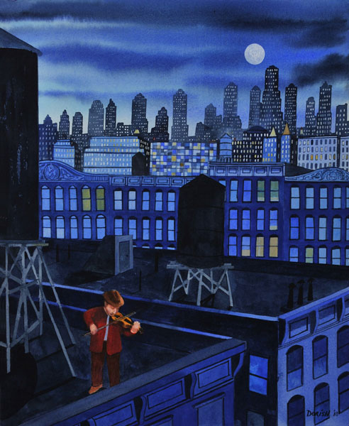 John Dorish watercolor NYC