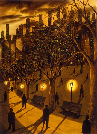 John Dorish watercolor NYC