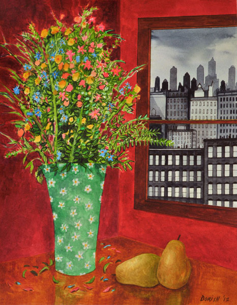 John Dorish watercolor NYC