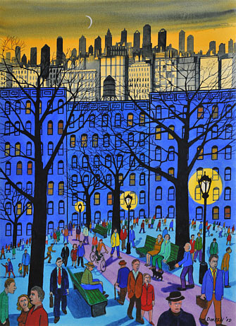 John Dorish watercolor NYC