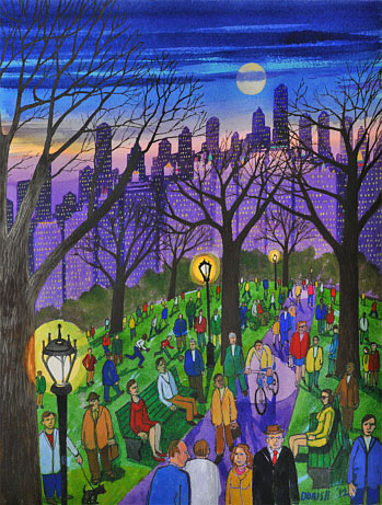 John Dorish watercolor NYC